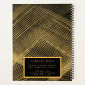 Elegant 2-in1 Luxury Gold Black Visitekaartje en Planner (Achterkant)