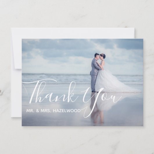 Elegant 2 Photo Calligraphy Script Wedding (Voorkant)