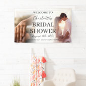 Elegant 2 Photo Collage Vrijgezellenfeest Banner (Insitu)