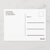 Elegant 2-zijdig (retouradres) Dank u Briefkaart (Achterkant)