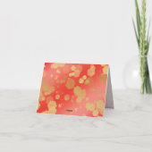 Elegant 2e 29e Garnet Wedding Jubileum Bedankkaart (Achterkant)