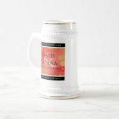 Elegant 2e 29e Garnet Wedding Jubileum Bierpul (Voorkant links)