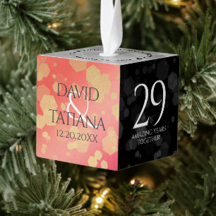 Elegant 2e 29e Garnet Wedding Jubileum Decoratie