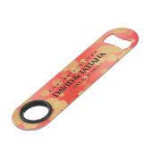 Elegant 2e 29e Garnet Wedding Jubileum Speed Flessenopener (Voorkant Gekanteld)