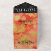 Elegant 2e Garnet Wedding Jubileum All In One Uitnodiging (Buitenkant)