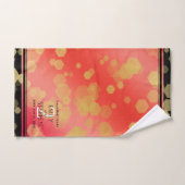 Elegant 2e Garnet Wedding Jubileum Bad Handdoek (Handdoek)