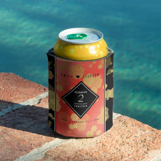 Elegant 2e Garnet Wedding Jubileum Blikjeskoeler (Insitu Zwembad)