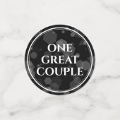 Elegant 2e Garnet Wedding Jubileum Confetti (Kleine voorkant)