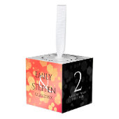 Elegant 2e Garnet Wedding Jubileum Decoratie (Voorkant hoekig)