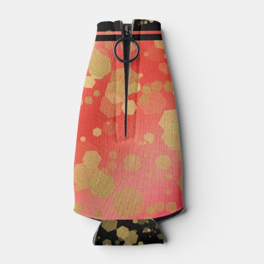 Elegant 2e Garnet Wedding Jubileum Flesjeskoeler (Achterkant)