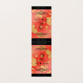 Elegant 2e Garnet Wedding Jubileum Kaart (Buitenkant ongevouwen)