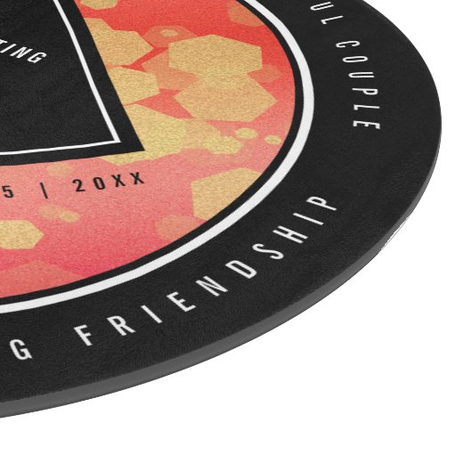 Elegant 2e Garnet Wedding Jubileum Snijplank (Hoek)