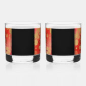 Elegant 2e Garnet Wedding Jubileum Whisky Glas (Links)