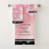 Elegant 2e Roos Jubileum van het Kwartz Weddenscha Bad Handdoek (Insitu)