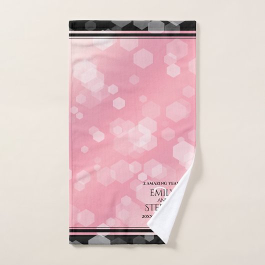 Elegant 2e Roos Jubileum van het Kwartz Weddenscha Bad Handdoek (Handdoek)