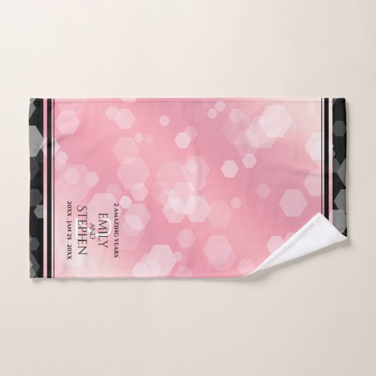 Elegant 2e Roos Jubileum van het Kwartz Weddenscha Bad Handdoek (Handdoek)