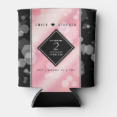 Elegant 2e Roos Jubileum van het Kwartz Weddenscha Blikjeskoeler (Voorkant)