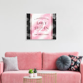 Elegant 2e Roos Jubileum van het Kwartz Weddenscha Canvas Afdruk (Insitu (Woonkamer))