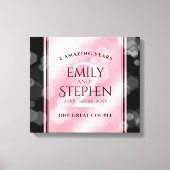 Elegant 2e Roos Jubileum van het Kwartz Weddenscha Canvas Afdruk (Voorkant)