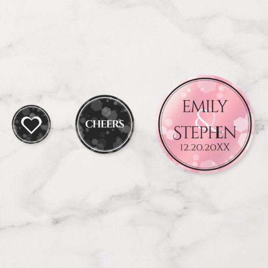 Elegant 2e Roos Jubileum van het Kwartz Weddenscha Confetti (Achterkanten)