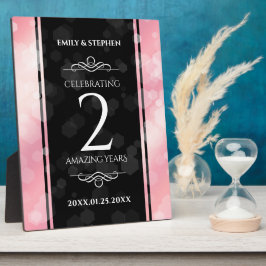 Elegant 2e Roos Jubileum van het Kwartz Weddenscha Fotoplaat