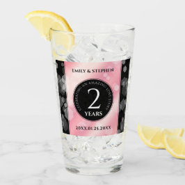 Elegant 2e Roos Jubileum van het Kwartz Weddenscha Glas