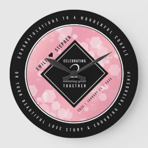 Elegant 2e Roos Jubileum van het Kwartz Weddenscha Grote Klok