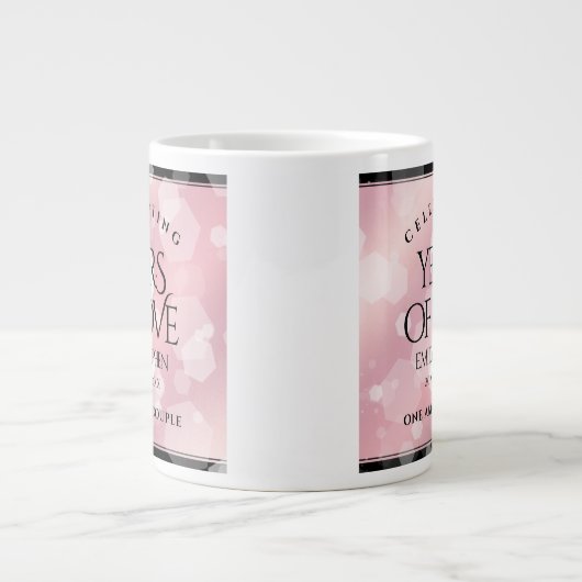 Elegant 2e Roos Jubileum van het Kwartz Weddenscha Grote Koffiekop (Voorkant)