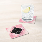 Elegant 2e Roos Jubileum van het Kwartz Weddenscha Kartonnen Onderzetters (Insitu)