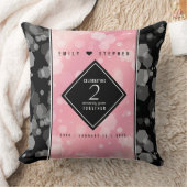 Elegant 2e Roos Jubileum van het Kwartz Weddenscha Kussen (Deken)