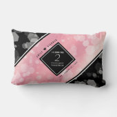 Elegant 2e Roos Jubileum van het Kwartz Weddenscha Kussen (Achterkant)