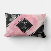 Elegant 2e Roos Jubileum van het Kwartz Weddenscha Kussen (Voorkant)