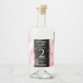 Elegant 2e Roos Jubileum van het Kwartz Weddenscha Likeurfles Etiket (Voorkant)