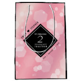 Elegant 2e Roos Jubileum van het Kwartz Weddenscha Medium Cadeauzakje (Voorkant)