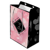 Elegant 2e Roos Jubileum van het Kwartz Weddenscha Medium Cadeauzakje (Achterkant Gekanteld)