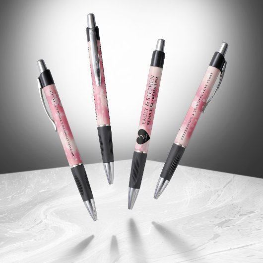 Elegant 2e Roos Jubileum van het Kwartz Weddenscha Pen