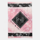 Elegant 2e Roos Jubileum van het Kwartz Weddenscha Theedoek (Verticaal)