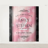 Elegant 2e Roos Jubileum van het Kwartz Weddenscha Wandkleed (Voorkant)