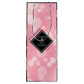 Elegant 2e Roos Jubileum van het Kwartz Weddenscha Wijn Cadeautas (Achterkant)