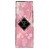 Elegant 2e Roos Jubileum van het Kwartz Weddenscha Wijn Cadeautas (Voorkant)