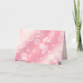 Elegant 2e Roos Quartz Wedding Jubileum Bedankkaart (Achterkant)