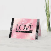 Elegant 2e Roos Quartz Wedding Jubileum Bedankkaart (Voorkant)