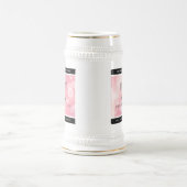 Elegant 2e Roos Quartz Wedding Jubileum Bierpul (Center)