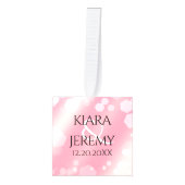 Elegant 2e Roos Quartz Wedding Jubileum Decoratie (Voorkant)