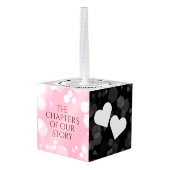 Elegant 2e Roos Quartz Wedding Jubileum Decoratie (Achter hoekig)