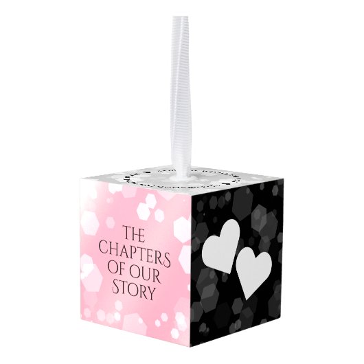 Elegant 2e Roos Quartz Wedding Jubileum Decoratie (Achter hoekig)