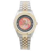 Elegant 2e  van het Jubileum van de Wondenweddensc Horloge (Voorkant)