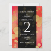 Elegant 2e van het Jubileum van de Wondenweddensc Kaart (Voorkant)