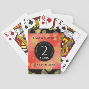 Elegant 2e  van het Jubileum van de Wondenweddensc Pokerkaarten