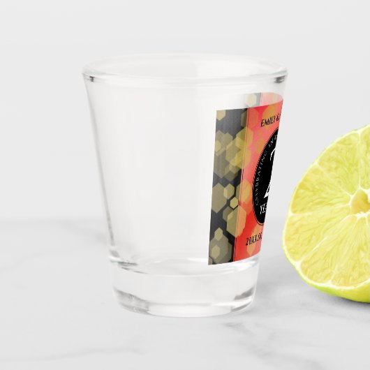 Elegant 2e  van het Jubileum van de Wondenweddensc Shot Glas (Links)